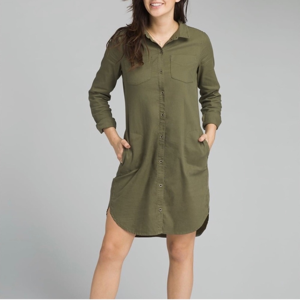 Prana yarrow shirt dress